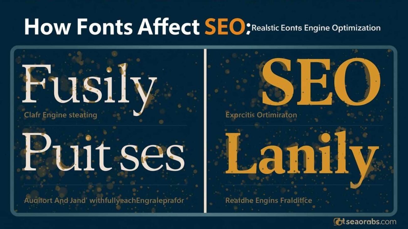 تحسين محركات البحث والخطوط